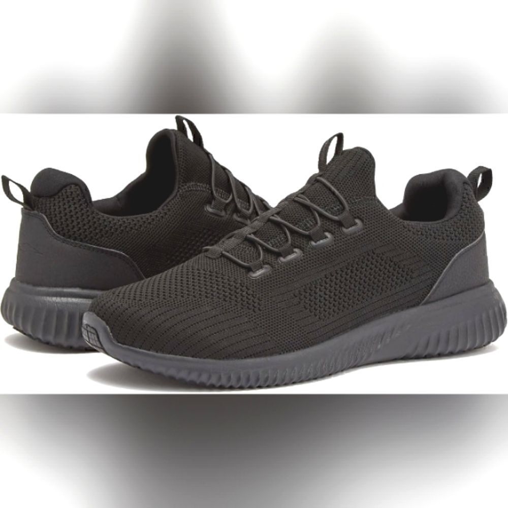 (S-RD275) Avia Anchor SR Mesh Slip On Black Non Slip Shoes for Men Sz 7 WIDE